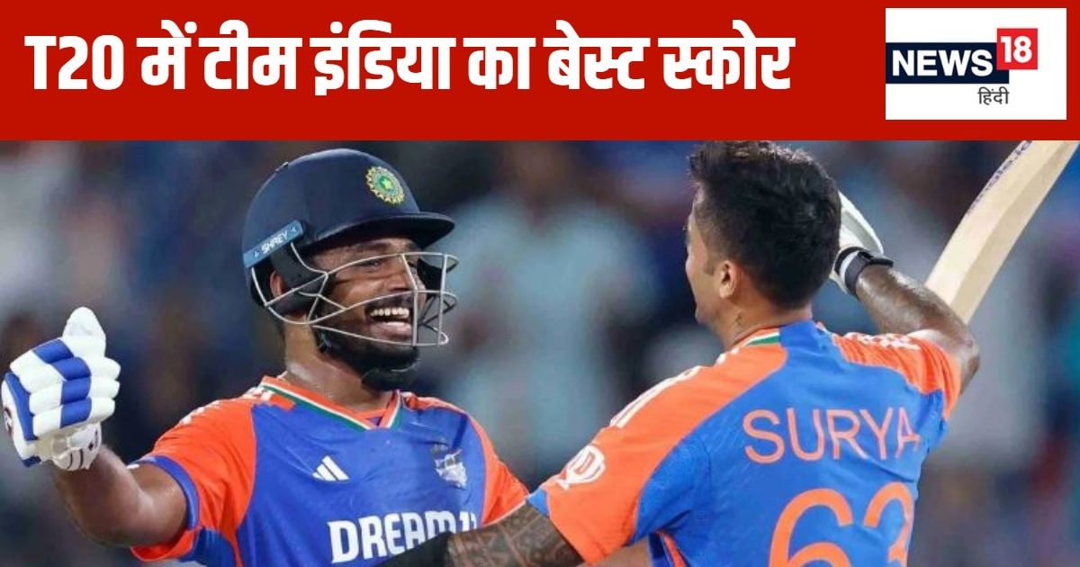 You are currently viewing टी20 की एक पारी में बने 297 रन, हैदराबाद में संजू सैमसन-सूर्या के नाम का आया तूफान, टीम इंडिया का विश्व कीर्तिमान