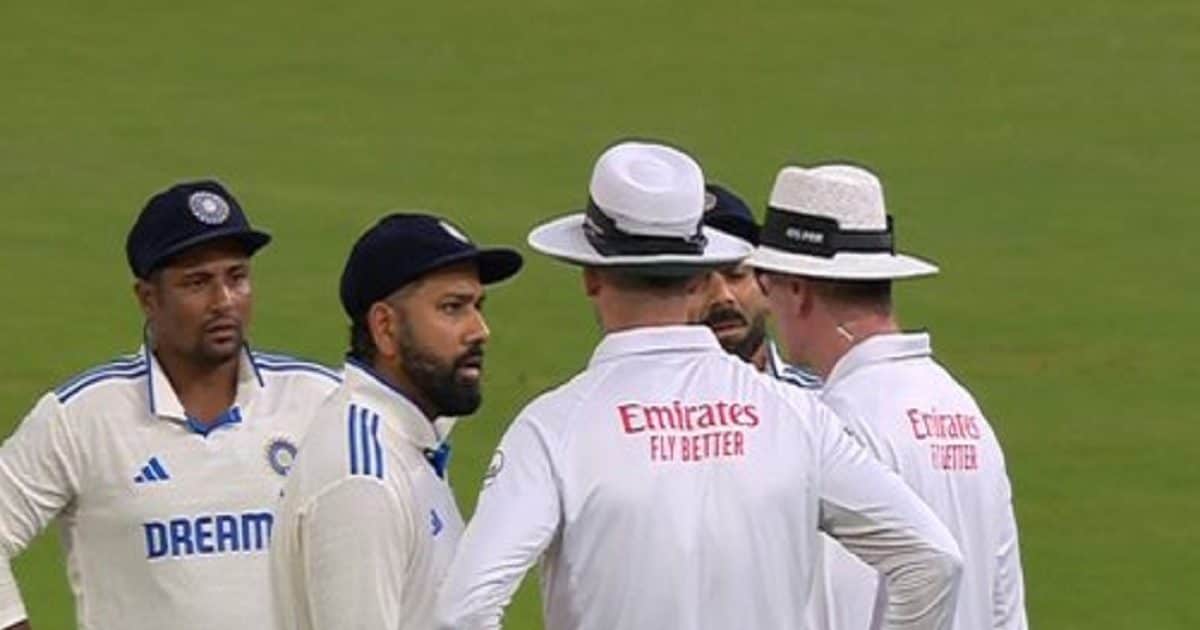 You are currently viewing IND vs NZ: रोहित शर्मा-विराट कोहली की अंपायर्स से भिड़ंत, किस फैसले से थे नाराज? देखें वीडियो