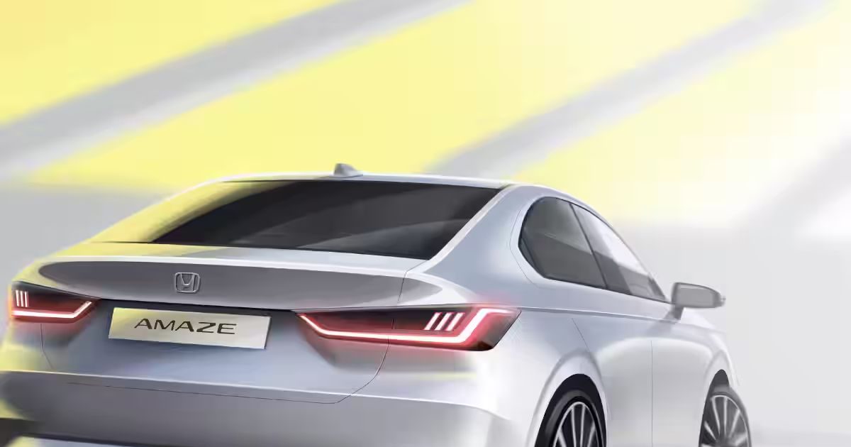 You are currently viewing नई Honda Amaze की तस्वीरें आईं सामनें, ऐसा धांसू लुक कि Maruti Dzire भी हो जाएगी फेल, इस दिन होगी धमाकेदार एंट्री