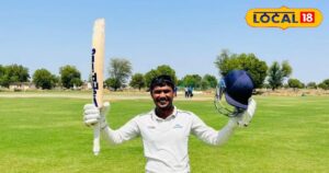 Read more about the article Bharatpur’s Lal Karthik Sharma scored a brilliant century in his Ranji Trophy debut match