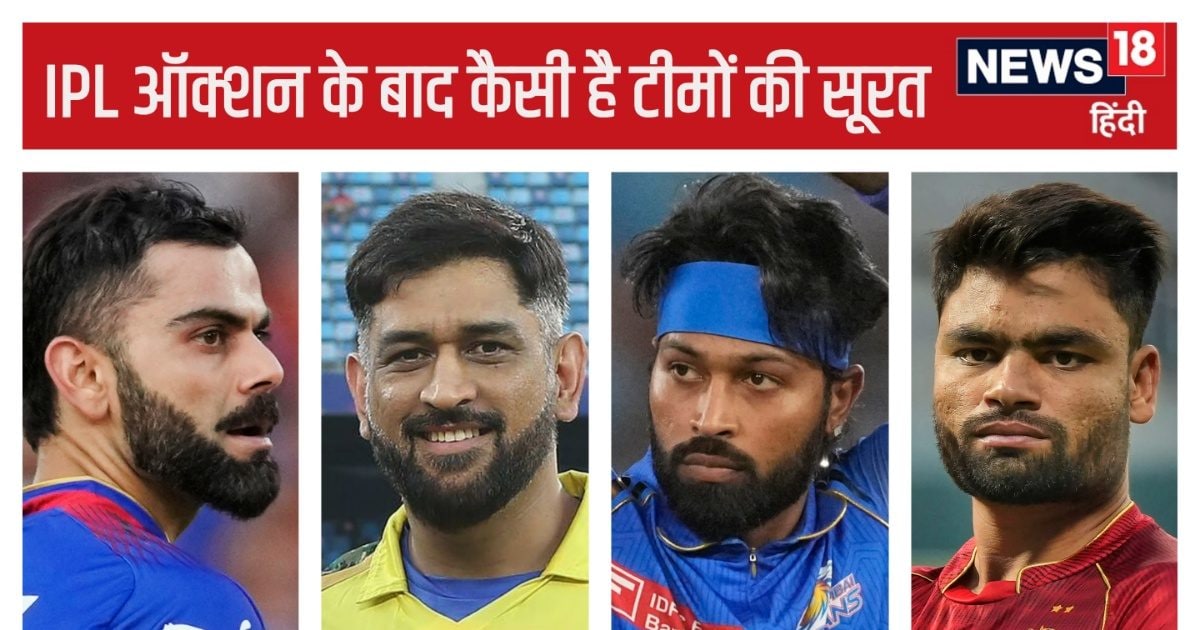 You are currently viewing IPL Auction: चेन्नई-मुंबई और एसआरएच ने बनाई मजबूत टीम, आरसीबी की हालत पतली, केकेआर ने जोड़े पुराने साथी…