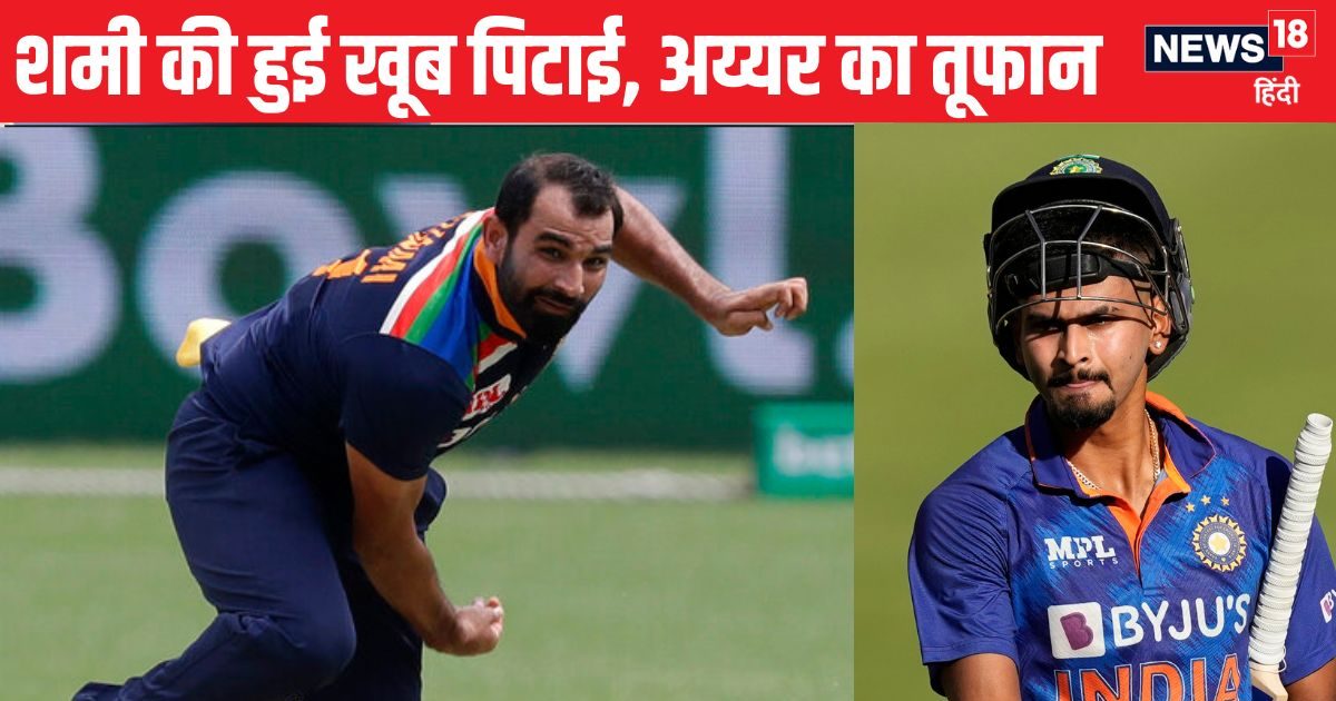 You are currently viewing नौसिखिया टीम ने मोहम्मद शमी को जमकर पीटा, अय्यर ने खेली तूफानी पारी, पृथ्वी शॉ का नहीं खुला खाता