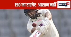 Read more about the article मुंबई की पिच पर धीमी उछाल से भारतीय खिलाड़ी हैरान, टेस्ट में पहली बार 10वें नंबर पर बल्लेबाजी करने उतरा, 150 का टारगेट…