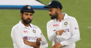 Read more about the article विराट कोहली के फॉर्म पर उठाया था सवाल, रोहित शर्मा ने दिया पत्रकार को ऐसा जवाब कि हो गई बोलती बंद, कहा- मॉर्डन डे ग्रेट…