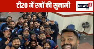 Read more about the article 37 छक्के… 120 गेंद पर बने 349 रन, टी20 में बना वर्ल्ड रिकॉर्ड, हार्दिक पंड्या के बगैर टीम ने खड़ा कर दिया रनों का एवरेस्ट