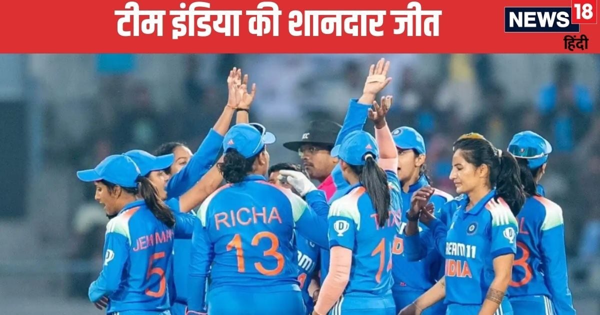 You are currently viewing स्मृति मंधाना की फिफ्टी, हरलीन देओल का शतक, दूसरे वनडे में जीती टीम इंडिया, सीरीज पर भी जमाया कब्जा