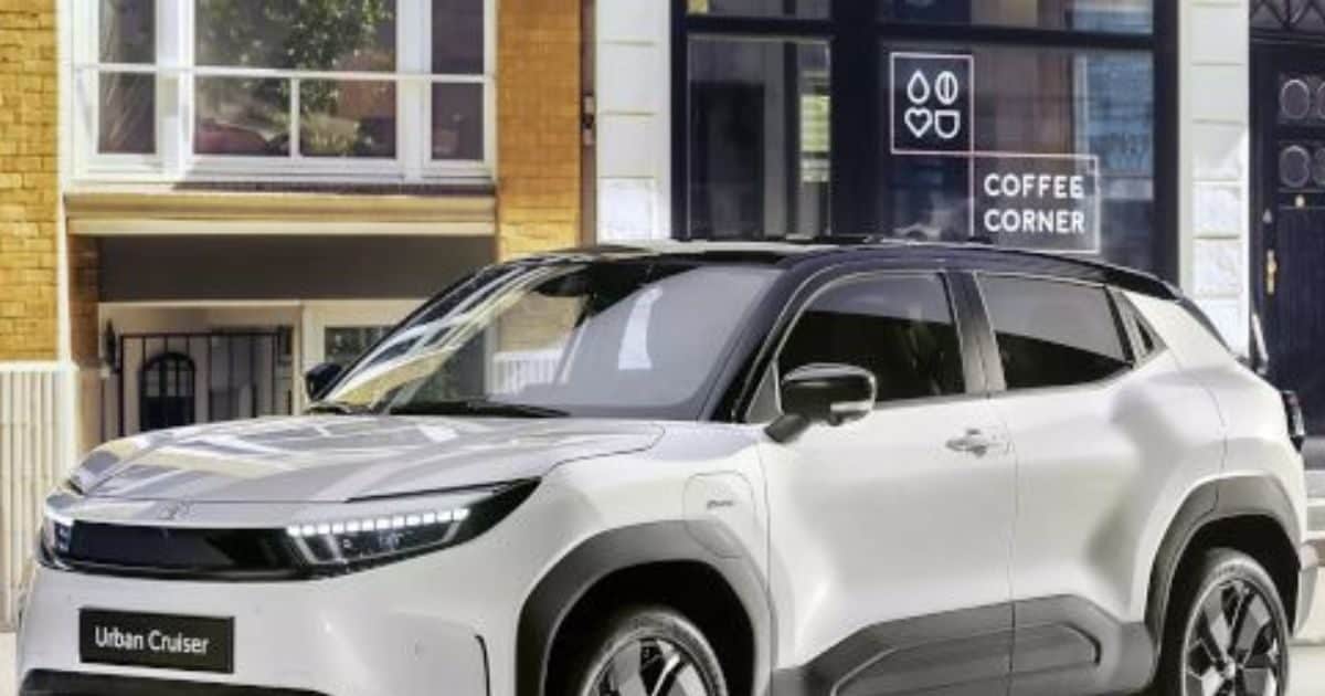 You are currently viewing Toyota Urban Cruiser EV: टोयोटा की नई इलेक्ट्रिक एसयूवी ने मचाई हलचल, Maruti Grand E Vitara पर है बेस्ड