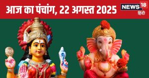 Read more about the article aaj ka panchang 22 august 2025 bhadrapada darsh amavasya muhurat shukrawar Lakshmi puja | आज का पंचांग, 22 अगस्त 2025 शुभ मुहूर्त