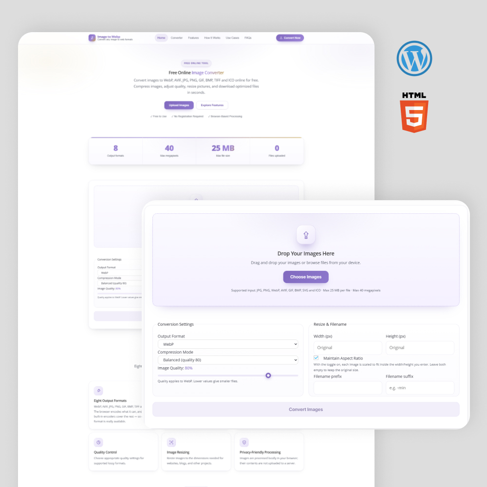 Image to WebP Converter – Multi-Format Image Converter